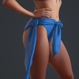 Mô hình nhân vật nữ mặc bikini 3D đẹp mắt để in resin
