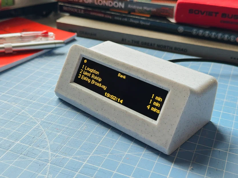 Vỏ cho Gadec Departure Board – ESP32 D1 mini & OLED 3.12" - Image 1