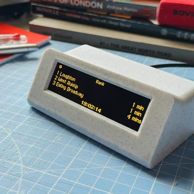 Vỏ cho Gadec Departure Board – ESP32 D1 mini & OLED 3.12"