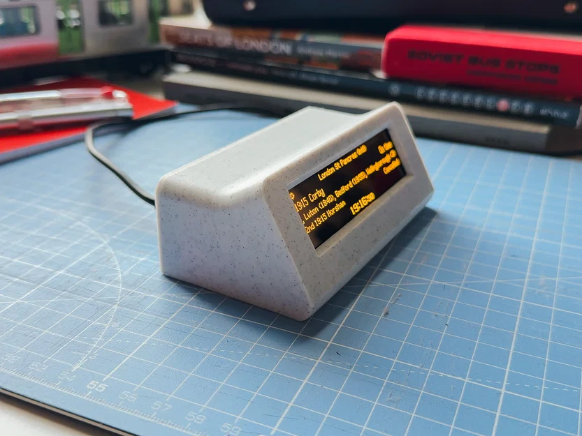 Vỏ cho Gadec Departure Board – ESP32 D1 mini & OLED 3.12" - Image 2