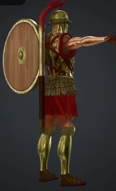 Mô hình 3D chiến binh Spartan (Spatan warrior) đẹp mắt - Image 2