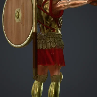 Mô hình 3D chiến binh Spartan (Spatan warrior) đẹp mắt