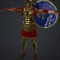 Mô hình 3D chiến binh Spartan (Spatan warrior) đẹp mắt - Thumbnail 3
