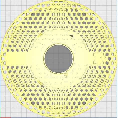 Mặt bên cuộn nhựa in 3D dạng tổ ong (Thay thế Prusament không logo) - Image 1