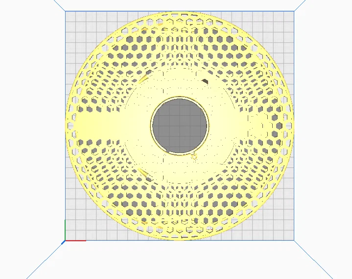 Mặt bên cuộn nhựa in 3D dạng tổ ong (Thay thế Prusament không logo) - Image 2