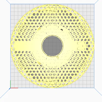 Mặt bên cuộn nhựa in 3D dạng tổ ong (Thay thế Prusament không logo)