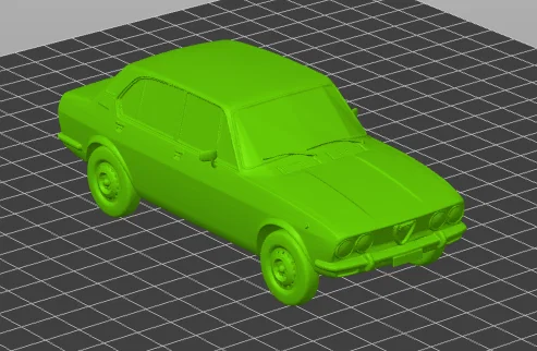 Mô hình 3D xe cổ Alfa Romeo Alfetta 2000 huyền thoại cho dân chơi xe - Image 1