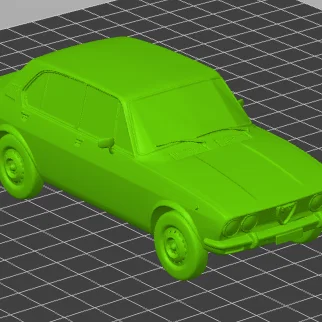 Mô hình 3D xe cổ Alfa Romeo Alfetta 2000 huyền thoại cho dân chơi xe