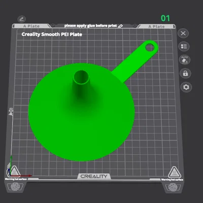 Mẫu phễu rót có tay cầm tiện lợi in 3D (STL file)
