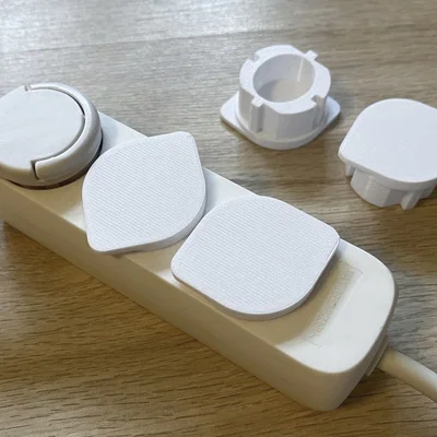 Remix: Nắp che ổ cắm Schuko chống bụi/khóa trẻ em - Power Socket Cover Child Lock