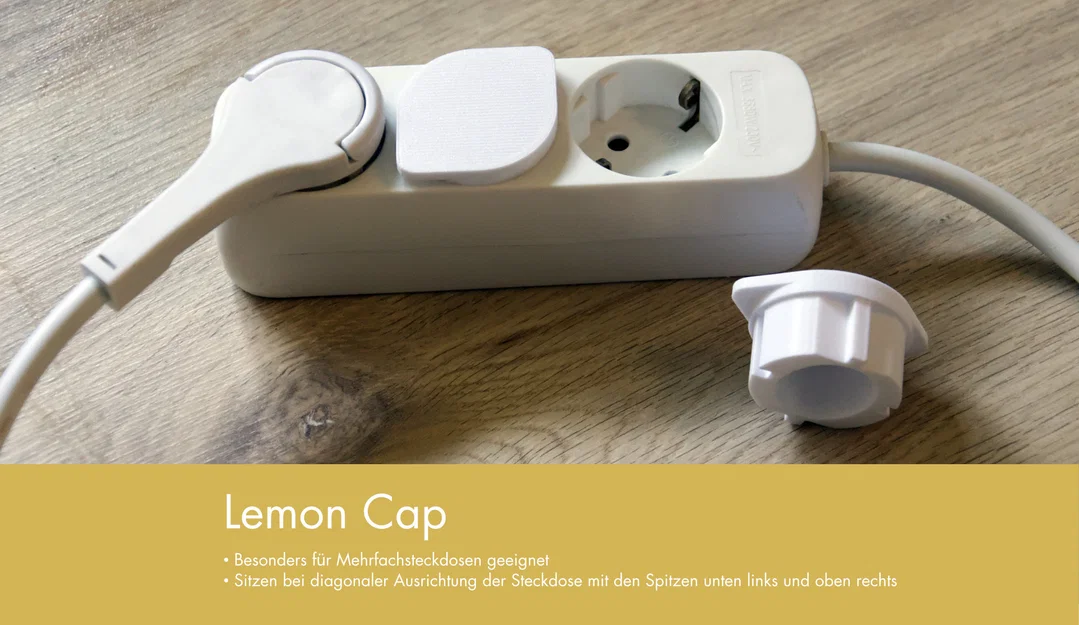 Remix: Nắp che ổ cắm Schuko chống bụi/khóa trẻ em - Power Socket Cover Child Lock - Image 3