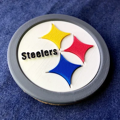 Mô hình logo đội bóng Pittsburgh Steelers in 3D cực đẹp