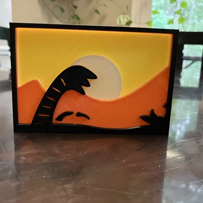 Layer Art Dune Sandworm (Giun cát Dune) – tranh nhiều lớp