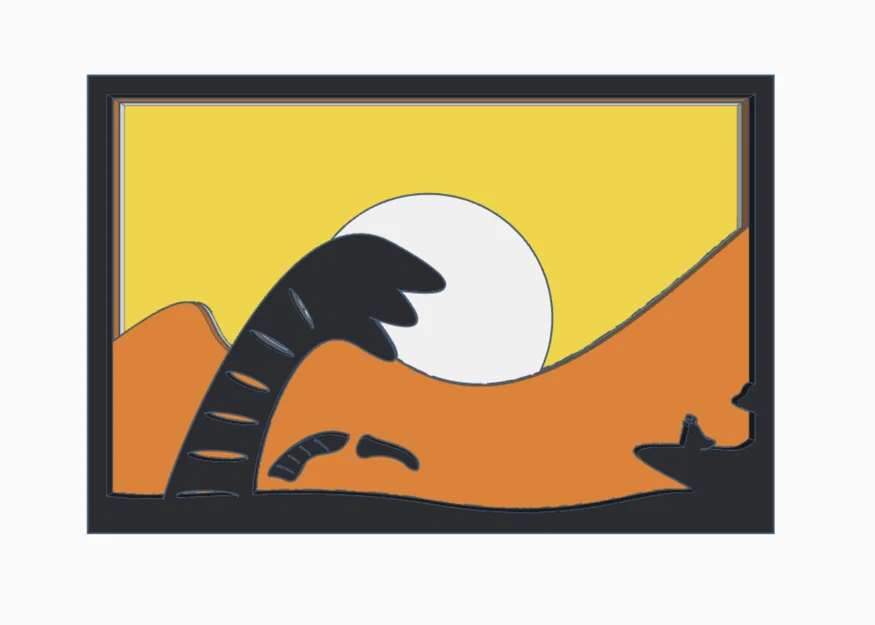 Layer Art Dune Sandworm (Giun cát Dune) – tranh nhiều lớp - Image 4
