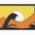 Layer Art Dune Sandworm (Giun cát Dune) – tranh nhiều lớp - Thumbnail 4