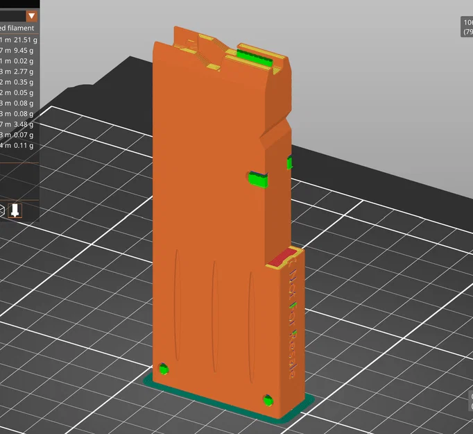 Băng đạn Derya TM22 10 viên (10 round magazine) in 3D - Image 3