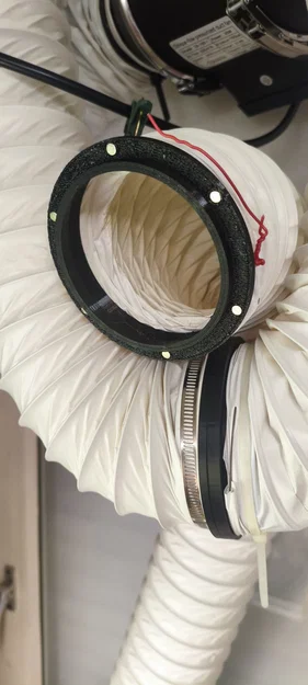 Khớp nối ống gió 100mm sử dụng nam châm cho hệ thống thông gió - Image 1