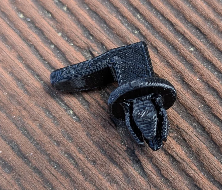 Kẹp nhựa thay thế tay vịn cửa xe 914 in 3D - Image 1
