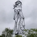 Tranh treo tường 2D Cô Gái Mặc Váy Thanh Lịch (Elegant Woman in Dress 2D Wall Art) - Thumbnail 2