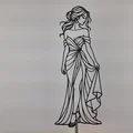 Tranh treo tường 2D Cô Gái Mặc Váy Thanh Lịch (Elegant Woman in Dress 2D Wall Art) - Thumbnail 3