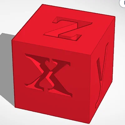 Axis Cube: Mẫu in 3D kiểm tra độ chuẩn xác trục X Y Z hiệu quả