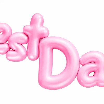 Mô hình trang trí chữ Best Dad in 3D đẹp mắt làm quà tặng