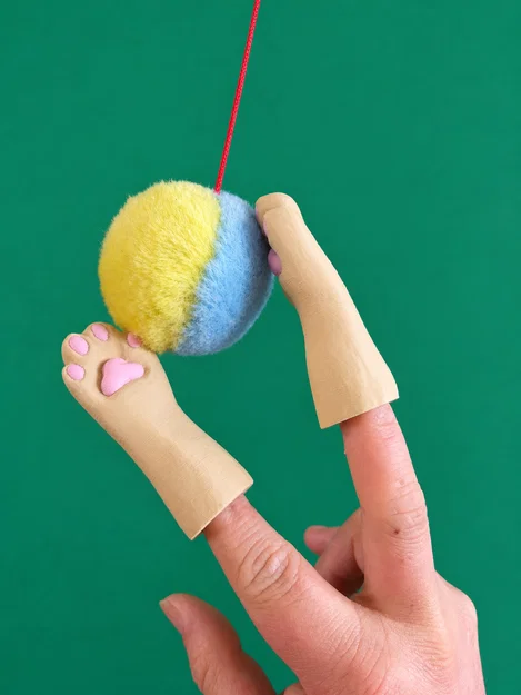 Cat Paws Finger Fidget – Bàn Chân Mèo Đeo Ngón Tay - Image 1