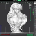 Mô hình 3D tượng bán thân Lum (Urusei Yatsura) cực đẹp - Thumbnail 1