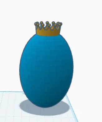 Mô hình quả trứng hoàng gia (Royal Egg) trang trí độc đáo - Image 1