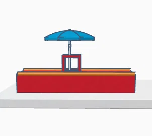 Mô hình trang trí chướng ngại vật cho Fingerboard kèm ô che nắng - Image 1