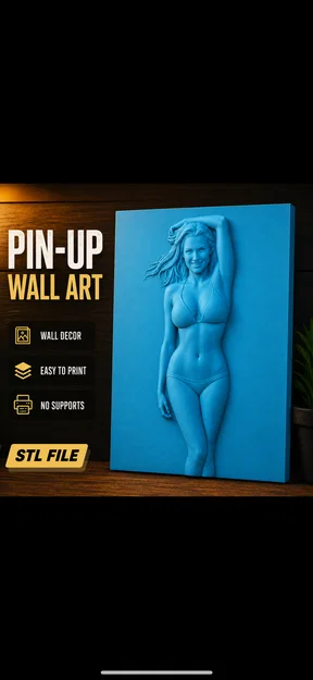 Tranh treo tường 3D phong cách Pinup Bikini nghệ thuật - Image 1