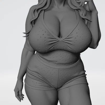 Mô hình 3D Nữ Gamer Đeo Tai Nghe (My Gamer Wife) cực đẹp