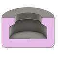 Nắp TPU cho chốt chặn cửa gắn pin bản lề (TPU Cap for Hinge Pin Door Stop) - Thumbnail 3