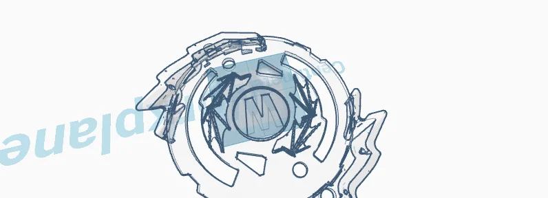 Mô hình Beyblade Burst phiên bản nhựa trong suốt tự in 3D - Image 1