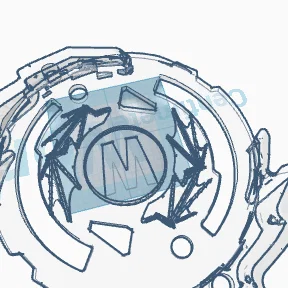 Mô hình Beyblade Burst phiên bản nhựa trong suốt tự in 3D