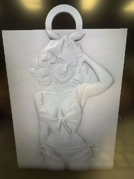Mô hình 3D tranh treo tường Pin-up Devil Girl nghệ thuật (dễ in) - Image 2