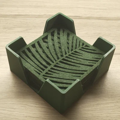 Khay đựng đế lót ly 3D thiết kế gọn gàng