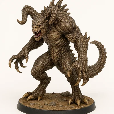 Mô hình Deathclaw in 3D cho board game và D&D