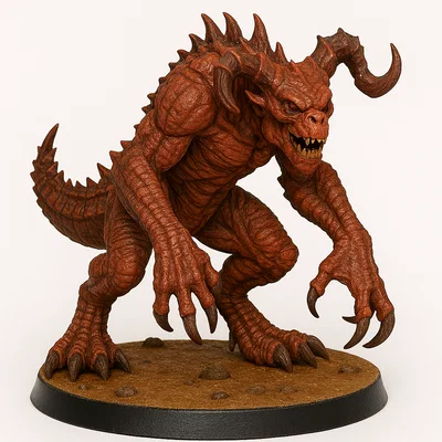 Mô hình Deathclaw in 3D cho board game và D&D