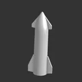 Mô hình in 3D tàu vũ trụ SpaceX Starship chi tiết cho người đam mê - Thumbnail 2