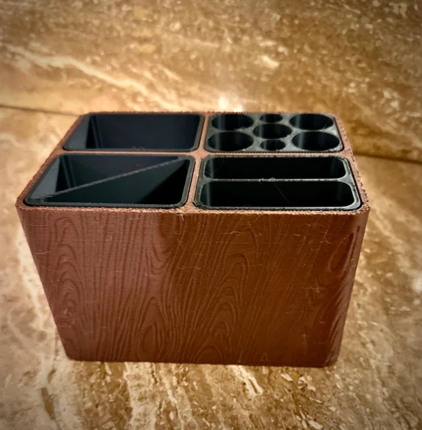 Khay Organizer Vân Gỗ - Giỏ Modular Đa Dụng - Image 3