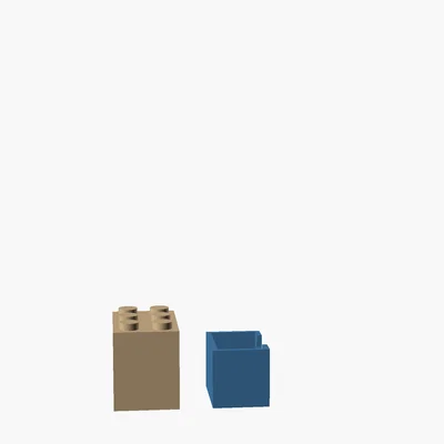 Hộp Lưu Trữ Parametric Tương Thích Lego (1×1 đến 5×5)