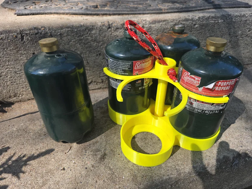 Caddy xách & lưu trữ bình propane 1lb (4 bình) - Image 1