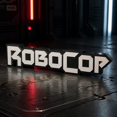 Mô hình logo Robocop in 3D cực chất cho fan hâm mộ
