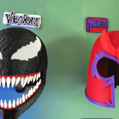 Bảng Tên Trưng Bày Nón – Helmet Showcase Nameplates