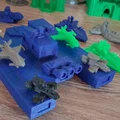 Playset Tàu Sân Bay Không Gian Print-in-Place cho xe/máy bay đồ chơi mini - Thumbnail 2