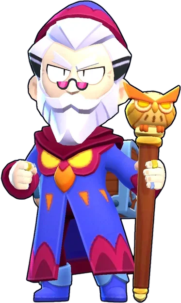 Mô hình 3D nhân vật Byron Wizard - Brawl Stars đầy ấn tượng - Image 1