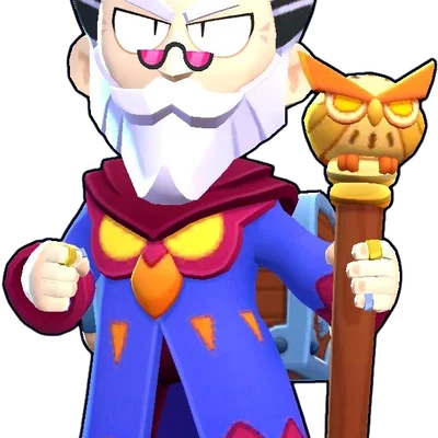 Mô hình 3D nhân vật Byron Wizard - Brawl Stars đầy ấn tượng