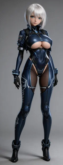 Mô hình 3D Nhân vật nữ chiến binh Sci-Fi (Beautiful Woman 6) - Image 1