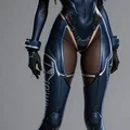 Mô hình 3D Nhân vật nữ chiến binh Sci-Fi (Beautiful Woman 6) - Thumbnail 1